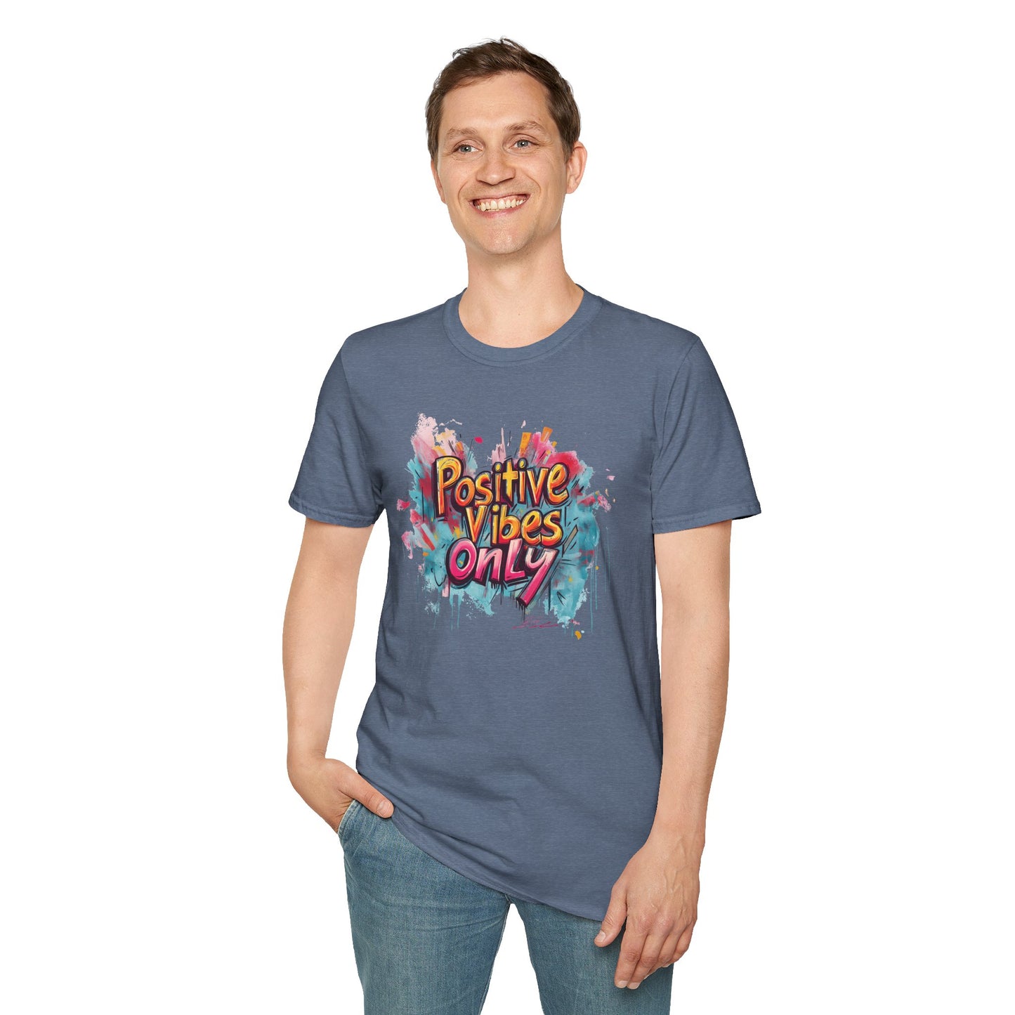Positive Vibes Only T-Shirt - Mindfulness & Inspiration Graphic Tee