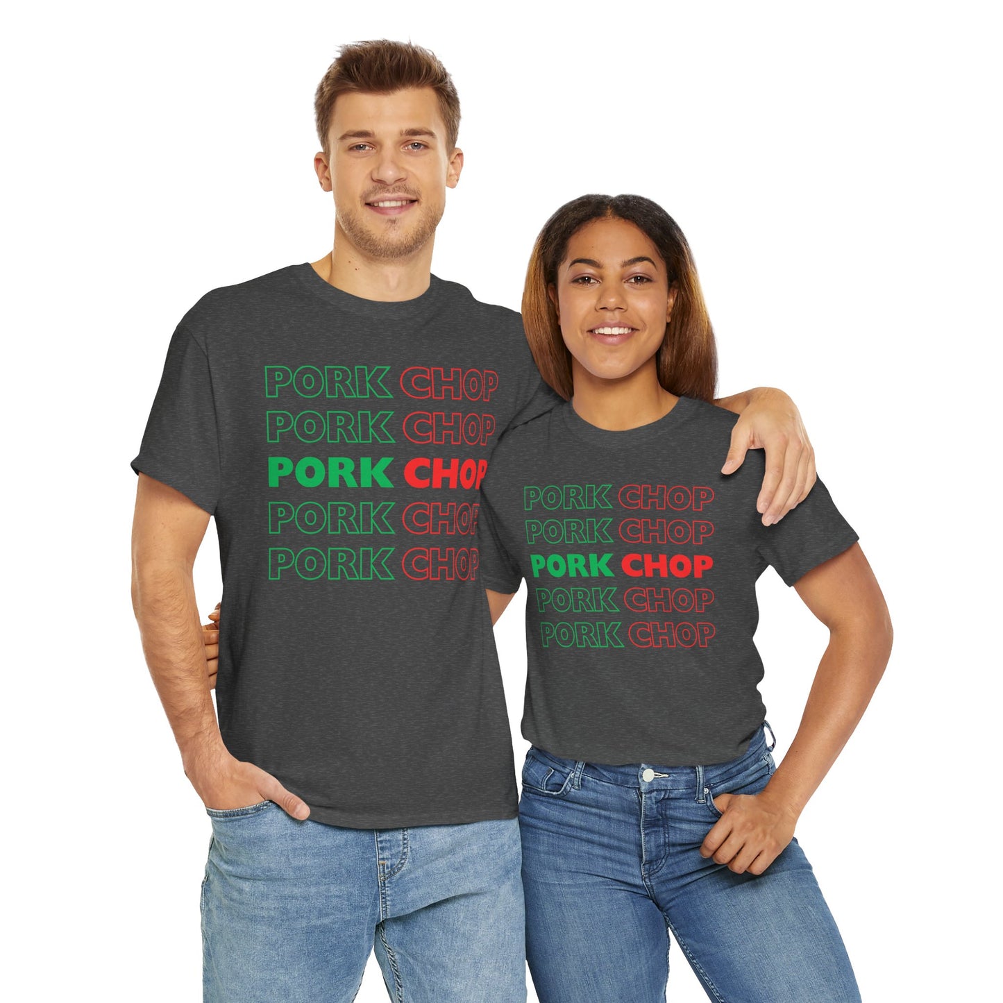 Pork Chop T-Shirt - Fun Unisex Cotton Tee for Portugal Lovers