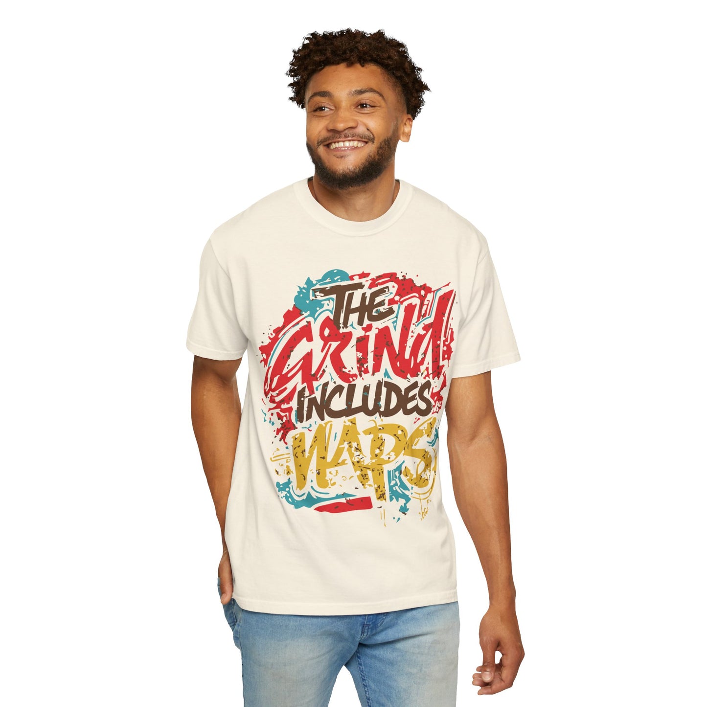 Motivational Unisex T-shirt - The Grind Includes Naps - Funny Self-Care Shirt