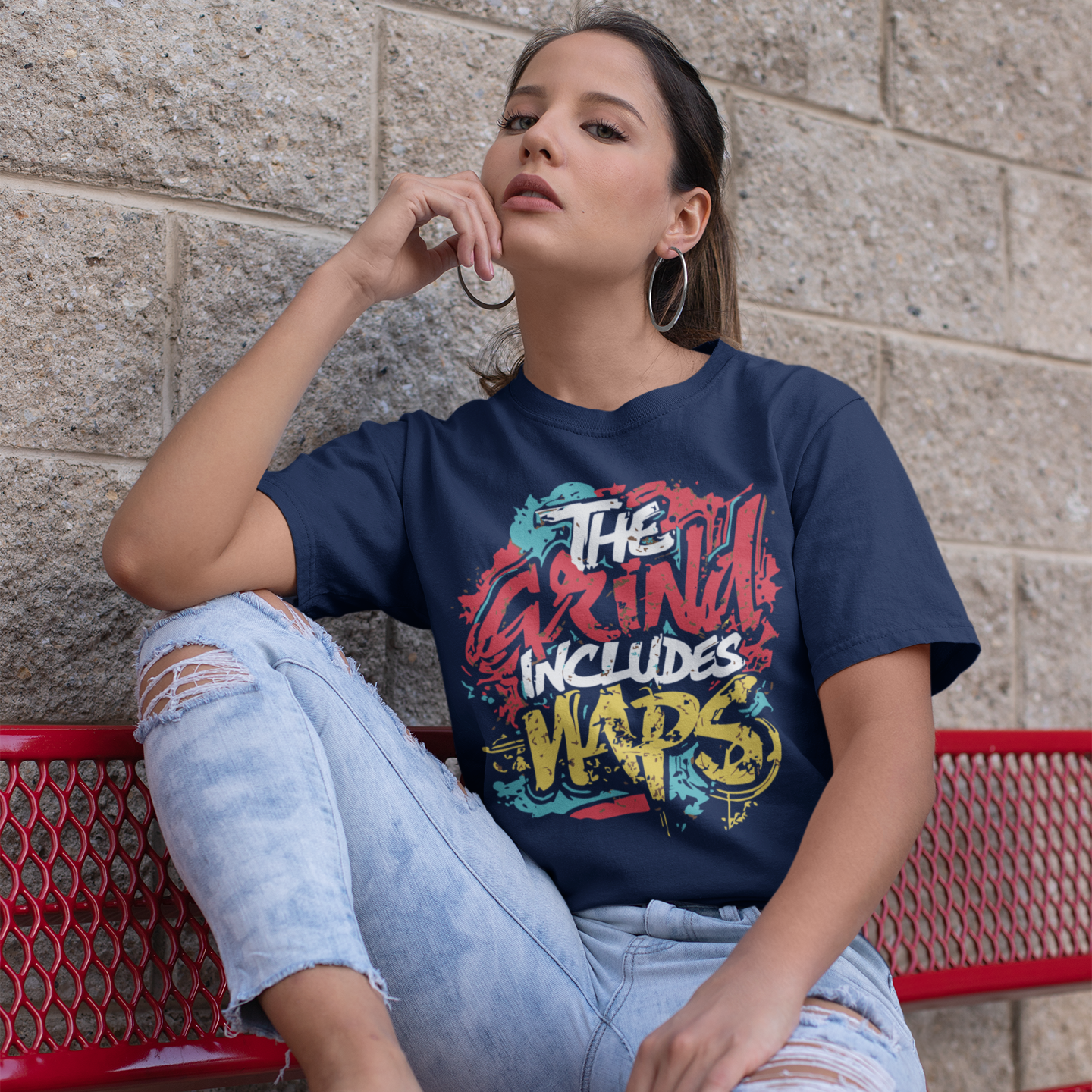 Motivational Unisex T-shirt - The Grind Includes Naps - Funny Self-Care Shirt