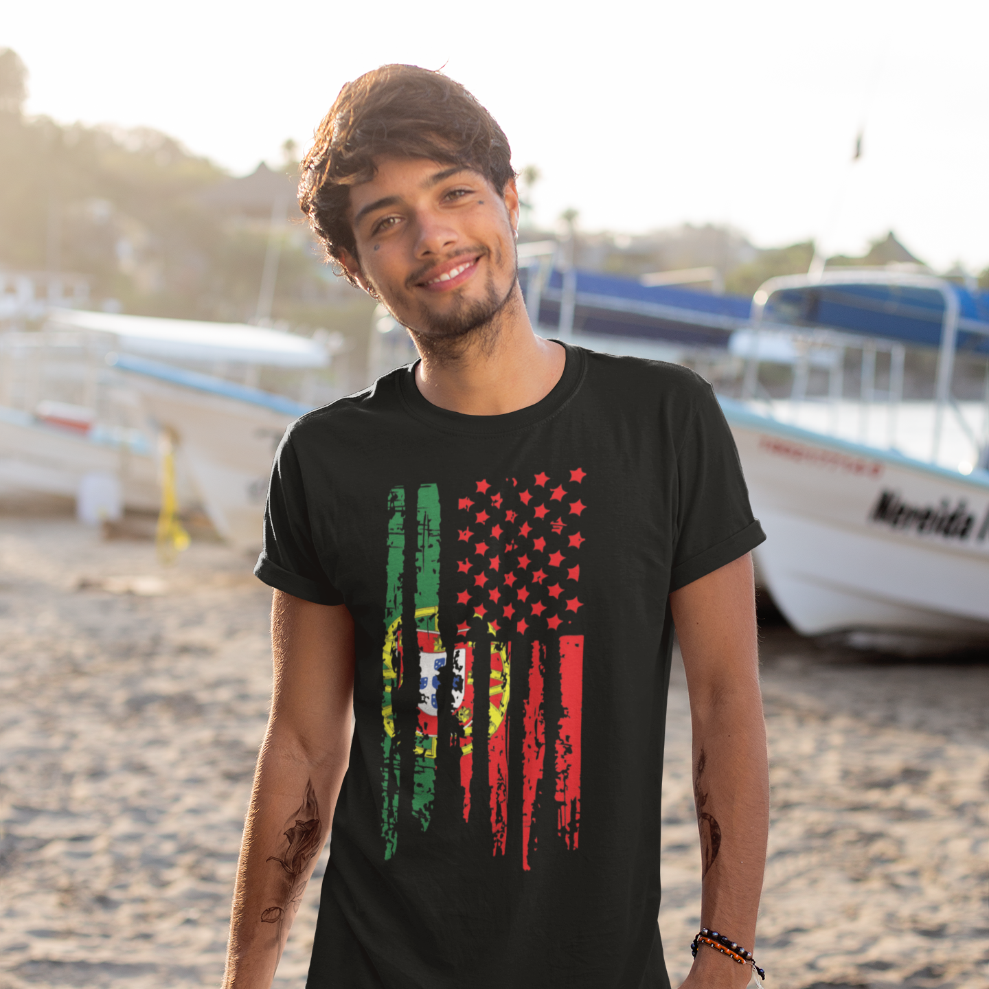Portuguese American Flag Unisex T-Shirt, Celebrate Your Heritage in Style