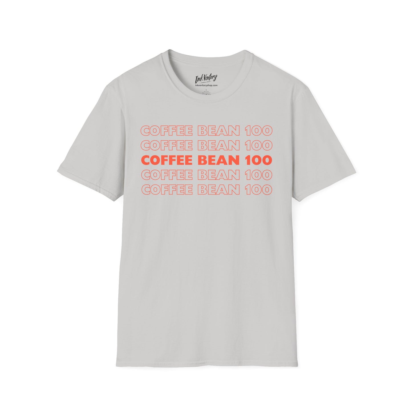Coffee Bean 100 Tee Unisex Softstyle T-Shirt, Funny Saying T-shirt, Gift for Coffee Lovers