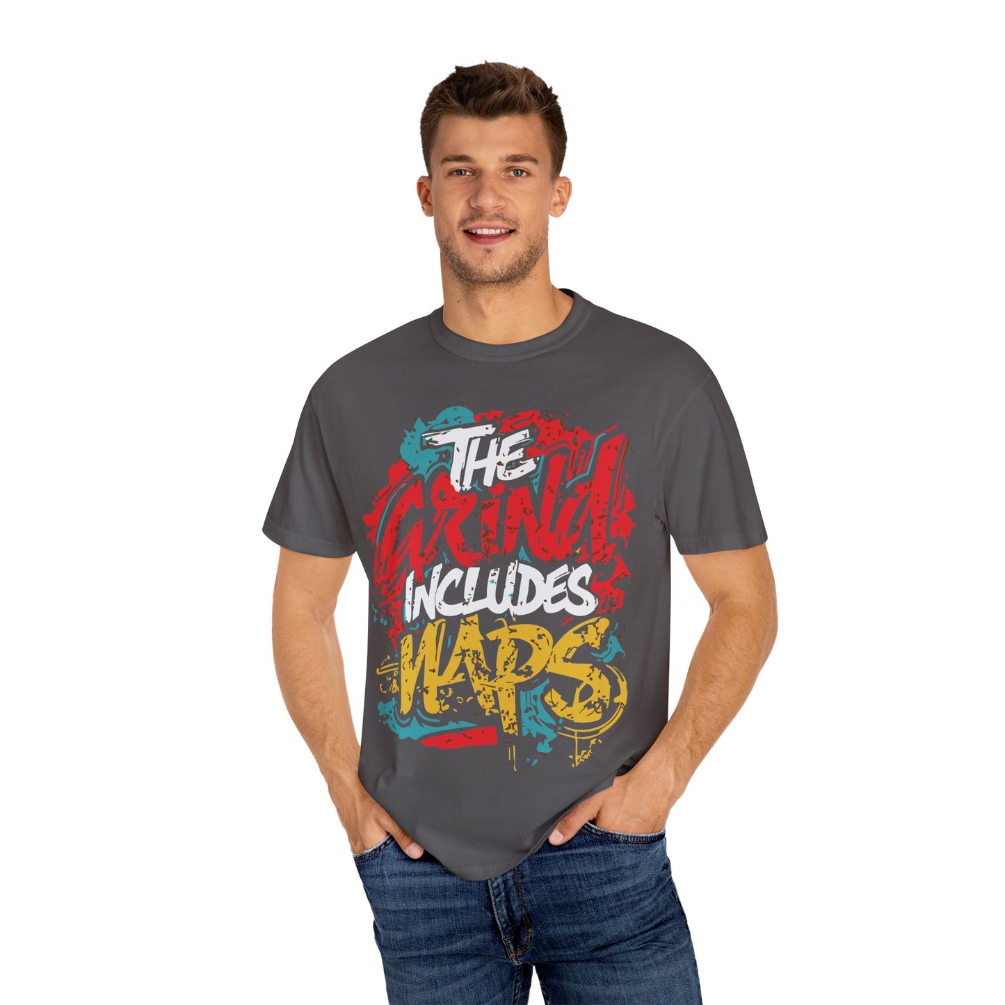 Motivational Unisex T-shirt - The Grind Includes Naps - Funny Self-Care Shirt