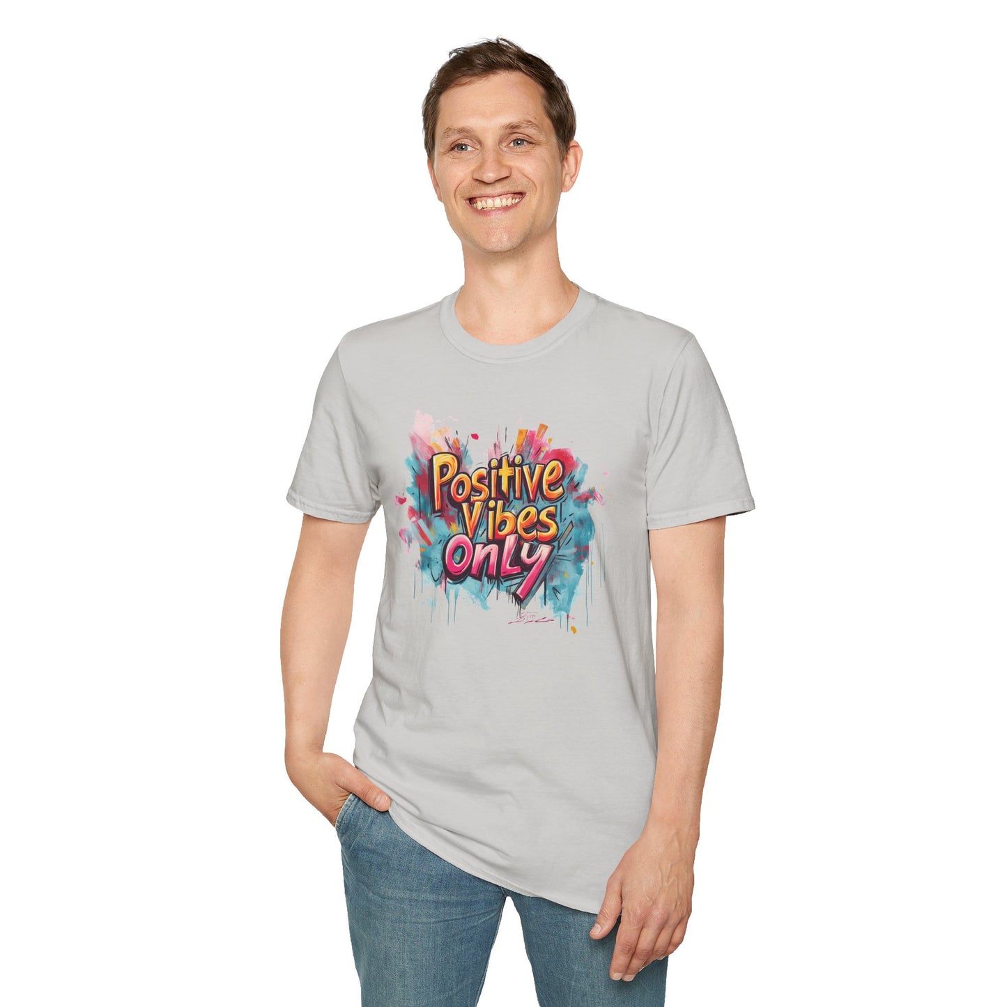 Positive Vibes Only T-Shirt - Mindfulness & Inspiration Graphic Tee