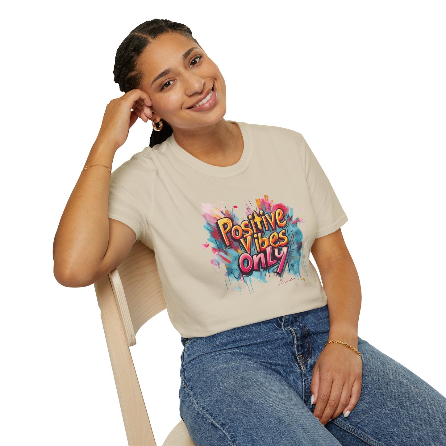 Positive Vibes Only T-Shirt - Mindfulness & Inspiration Graphic Tee