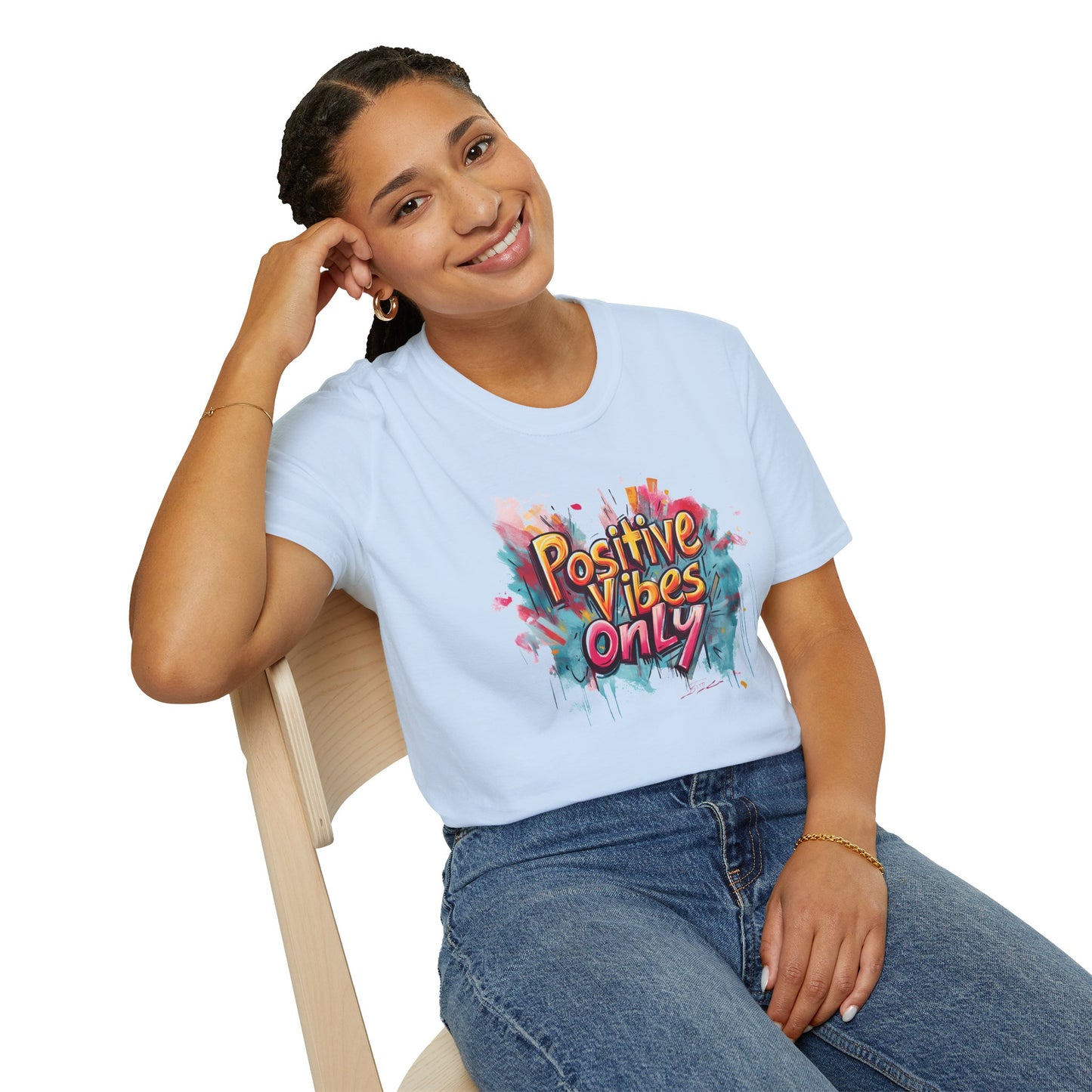 Positive Vibes Only T-Shirt - Mindfulness & Inspiration Graphic Tee