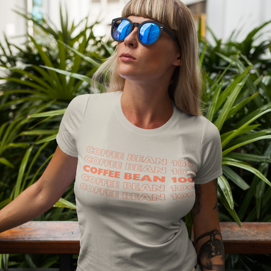 Coffee Bean 100 Tee Unisex Softstyle T-Shirt, Funny Saying T-shirt, Gift for Coffee Lovers