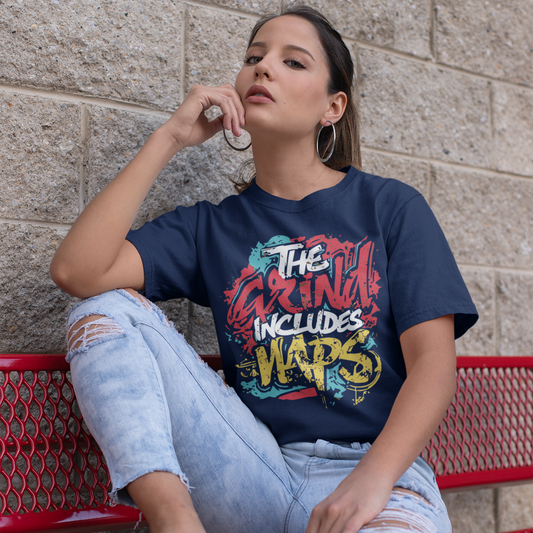 Motivational Unisex T-shirt - The Grind Includes Naps - Funny Self-Care Shirt