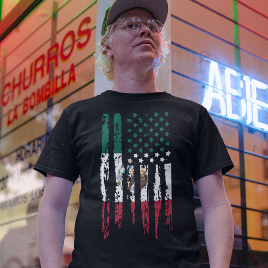 Mexican American Flag T-Shirt